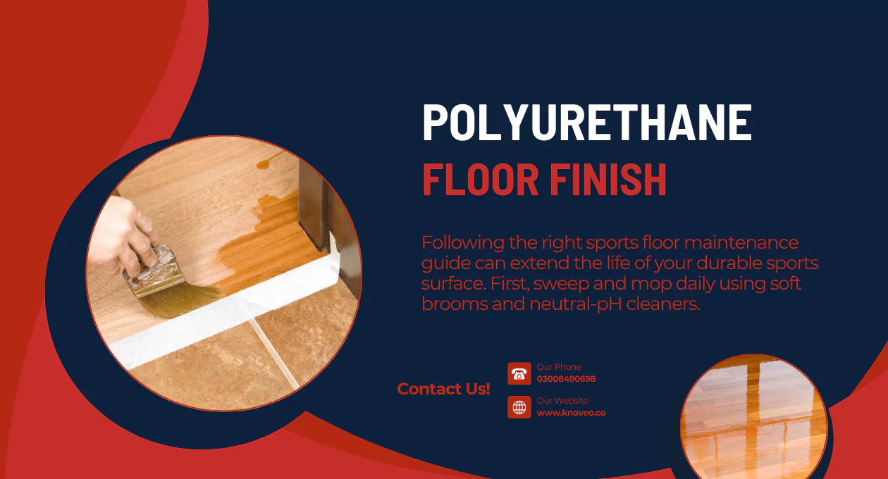 Polyurethane Floor Finish for Sports Flooring | Knoveo’s Durable & High-Performance Solutions