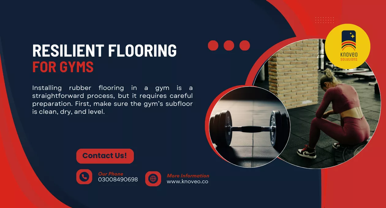 Resilient flooring for gyms - Rubber Sports Flooring