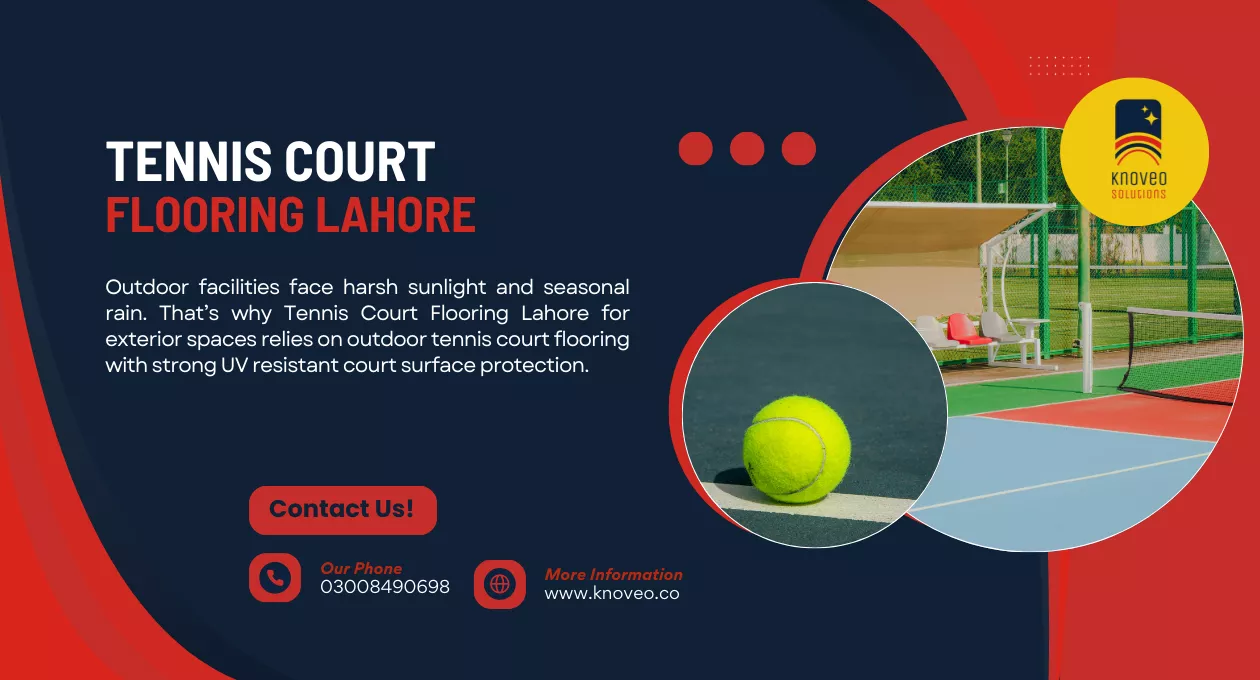Tennis Court Flooring Lahore | Knoveo Sports Flooring