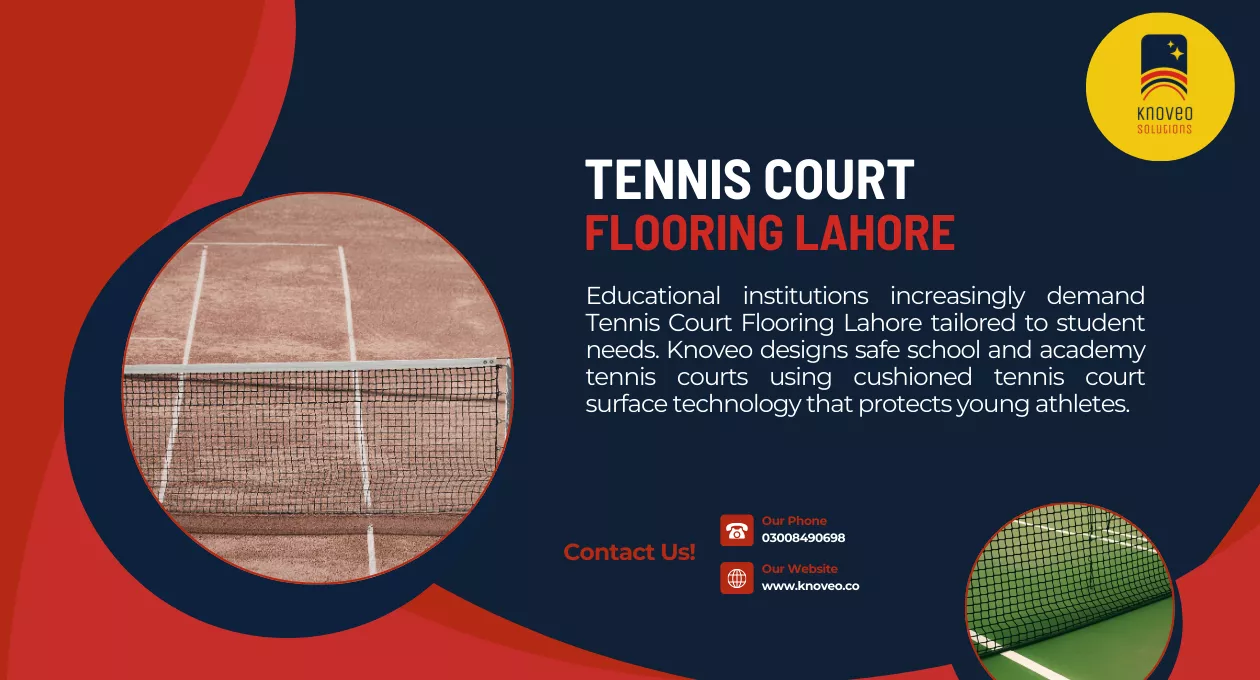 Tennis Court Flooring Lahore | Knoveo Sports Flooring
