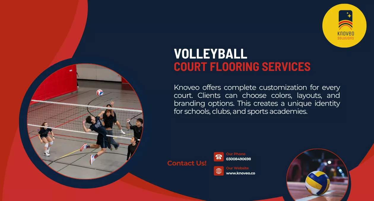 Volleyball Court Flooring Services | Knoveo Sports Flooring Company