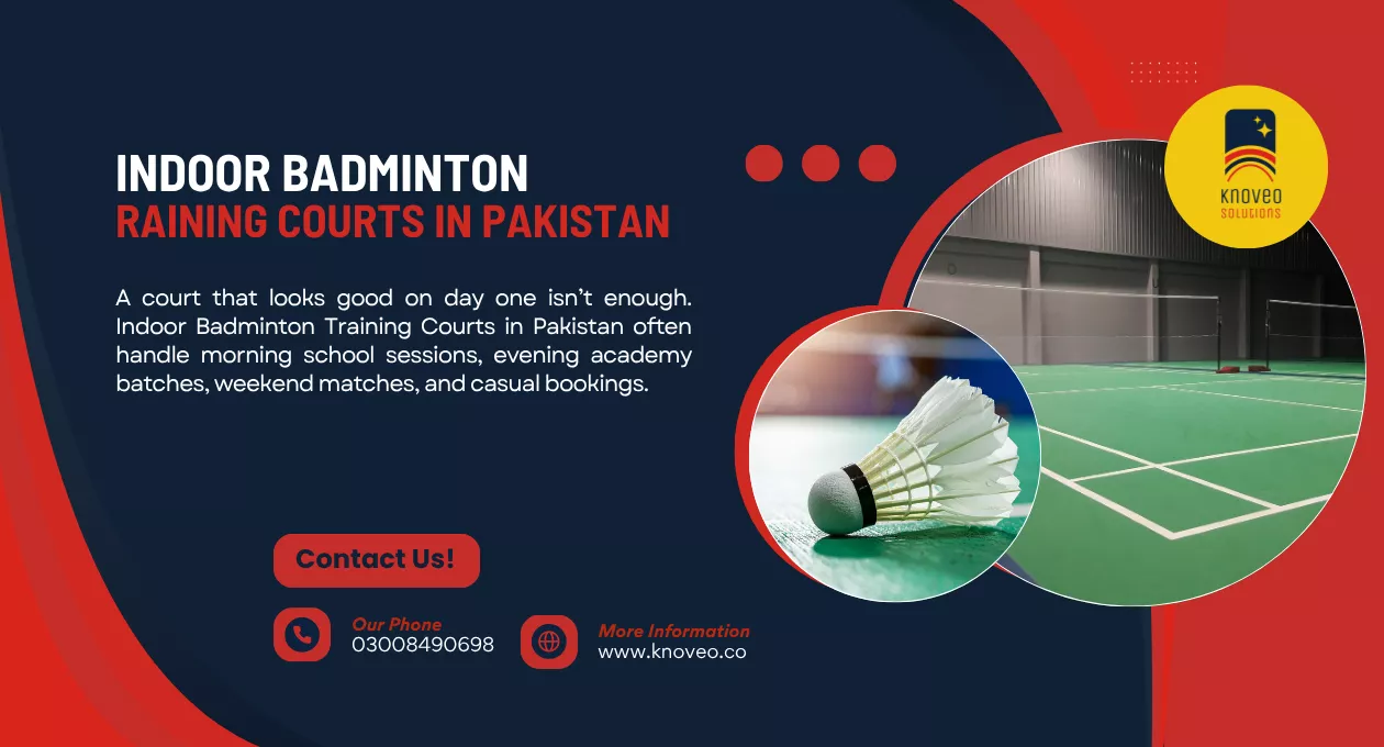 Indoor Badminton Training Courts in Pakistan | Knoveo