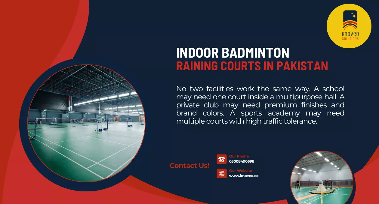 Indoor Badminton Training Courts in Pakistan | Knoveo