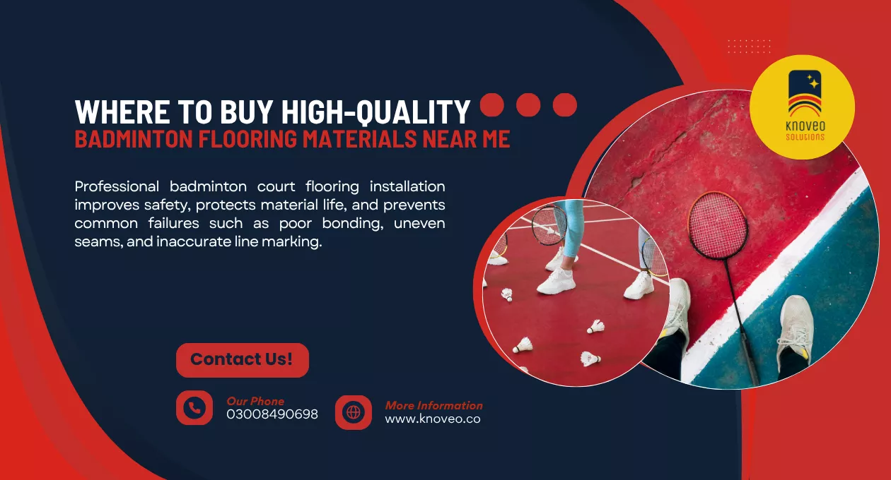 Where to buy high-quality badminton flooring materials near me