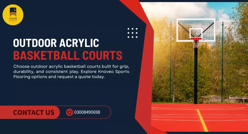 Outdoor Acrylic Basketball Courts | Knoveo Sports Flooring