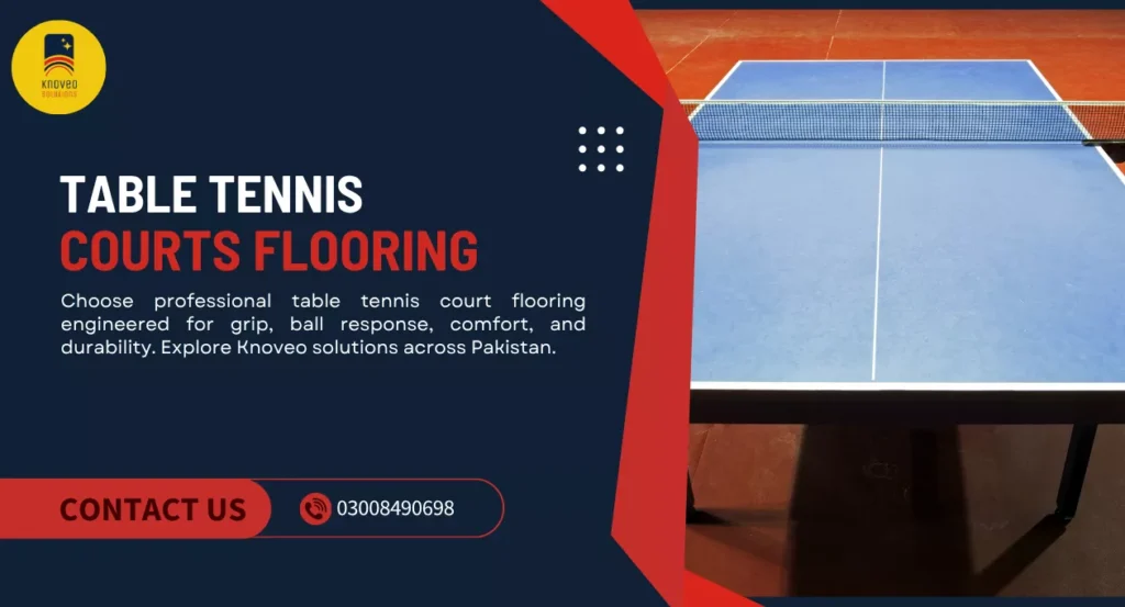 Table Tennis Courts Flooring | Knoveo Sports Flooring