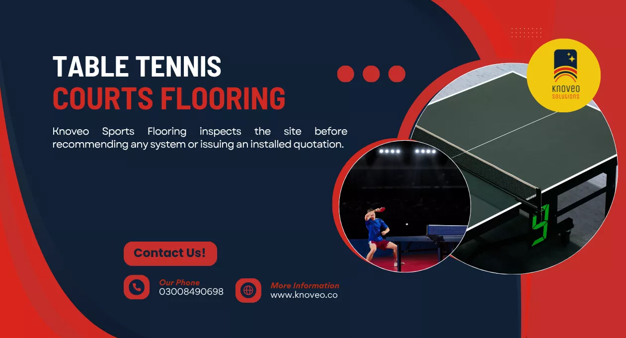 Table Tennis Courts Flooring | Knoveo Sports Flooring