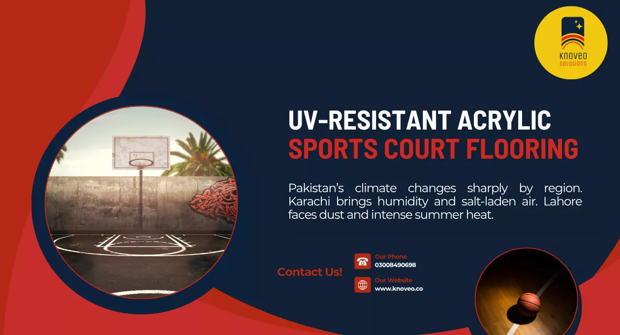 UV-resistant Acrylic Sports Court Flooring | Knoveo Solution