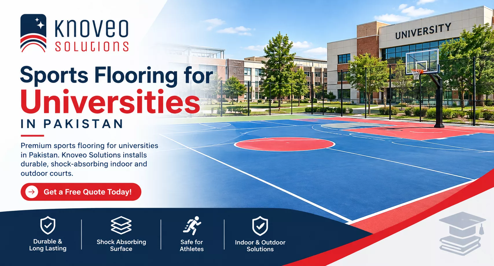 Sports Flooring for Universities in Pakistan | Knoveo Solutions